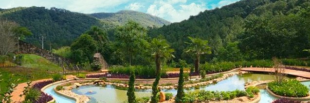 Jardim do Hotel Sant'Anna em Amparo