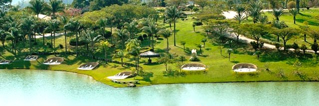 Lago do Lake Villas em Amparo