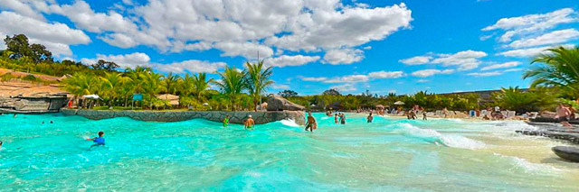 Praia do Cerrado, no Hot Park