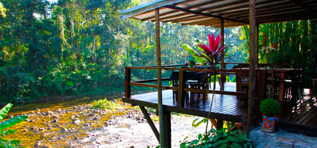 Almoço no Deck do Restaurante Voilà