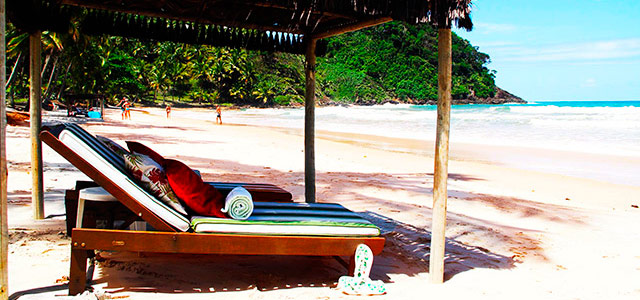 Praia de São Jose, em Itacaré. Praia de frente para o hotel