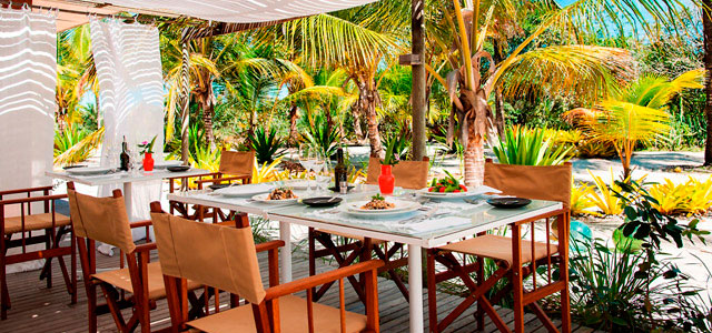 Restaurante do Vila Naiá, em Corumbau