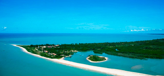 Vista aérea da Ilha