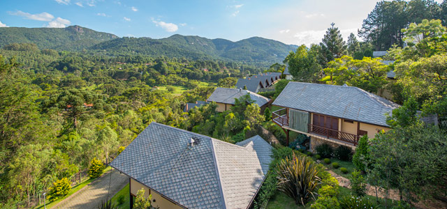 A incrível vista para a Serra da Mantiqueira