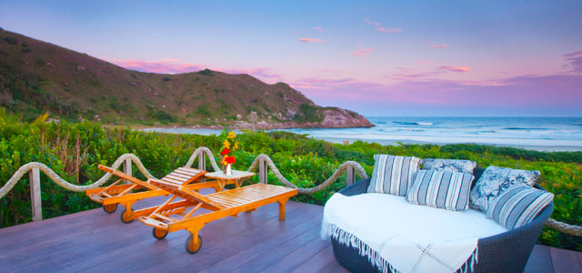 Grajagan: Hotel boutique na Ilha do Mel, no Paraná, possui atmosfera ideal para quem está apaixonado.