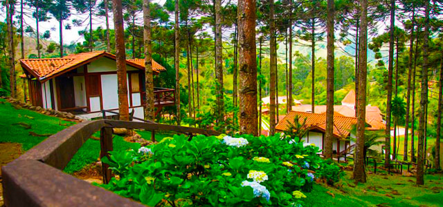 Pousada Vida Verde: situado a 1450 metros de altitude, entre as montanhas da cidade de Gonçalves, essa pousada garante contato permanente com a natureza