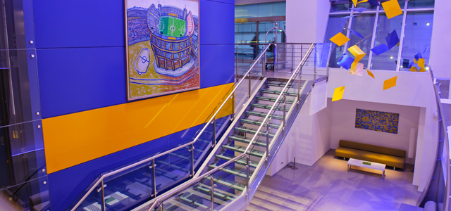 O Hotel Boca Juniors foi projetado pelo renomado arquiteto Carlos Ott e está próximo das principais atrações de Buenos Aires