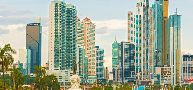 Há também pontos de luxo para compras na Cidade do Panamá