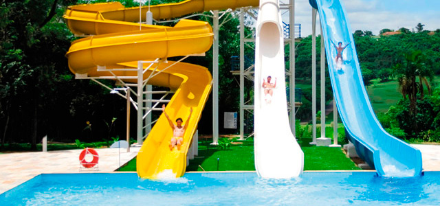 Complexo aquático no Aguativa Resort
