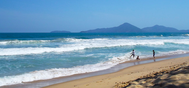 Praia Vermelha, em Ubatuba