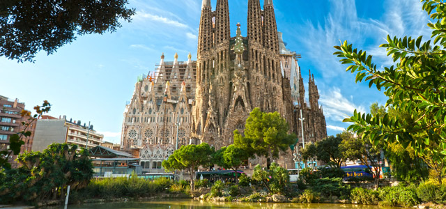 Catedral da Sagrada Família, na cidade de Barcelona