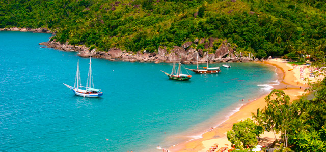 As lindas praias de Ilhabela