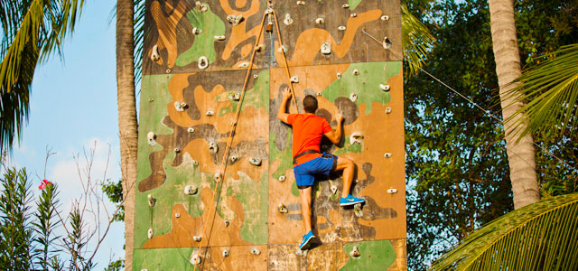 Paredão para escalada no Salinas Maragogi