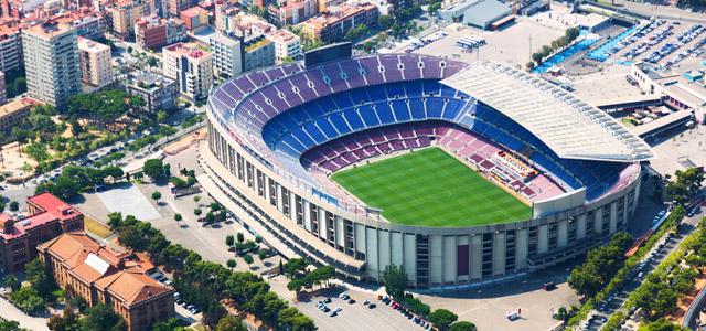 Camp Nou, na cidade de Barcelona