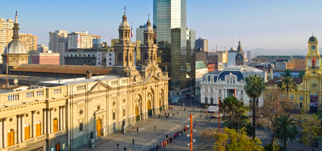 Praça de Armas, em Santiago