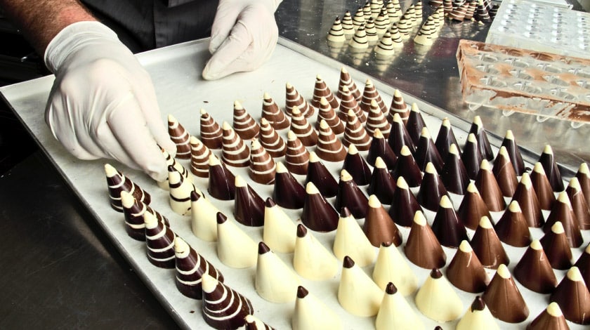 Foto de chocolates em Gramado, RS.