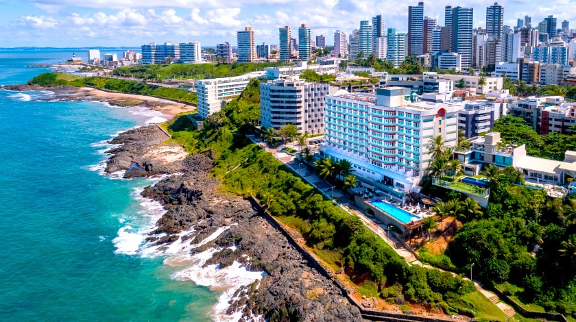Vista geral do Vila Galé Salvador, na Bahia