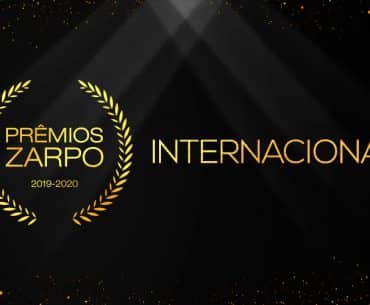 Banner do prêmio zarpo na categoria internacional no ano de 2017 à 2018