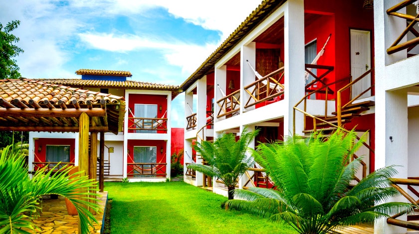 Acomodações do HTL Terra Mar, hotel em Maraú, com descontos da Bahia Week
