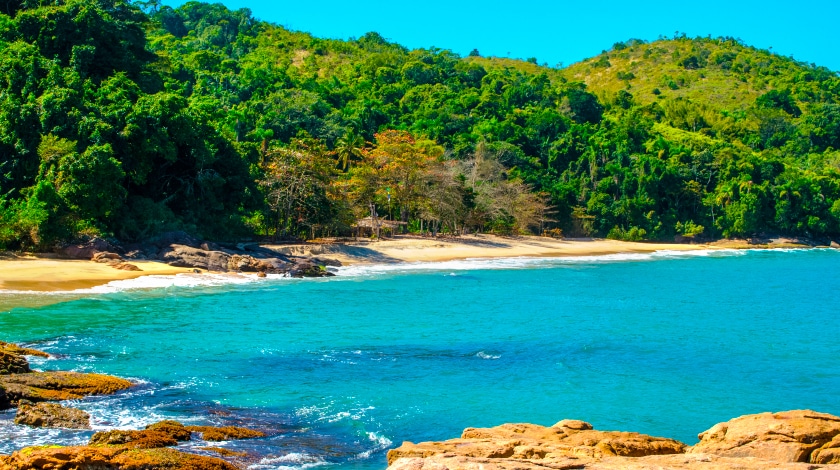 Praia do Cedro, em Ubatuba, Litoral de São Paulo