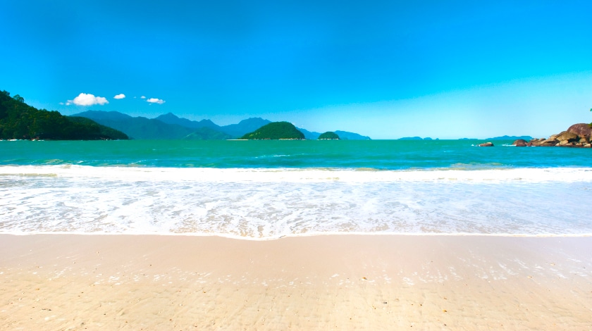 Praia do Félix, em Ubatuba, Litoral Norte de São Paulo