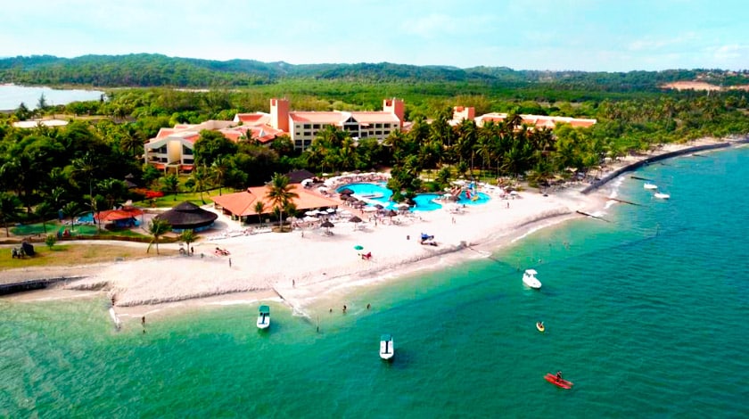 Localização à beira-mar do Vila Galé Eco Resort Cabo