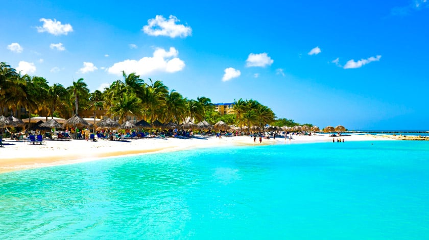Aruba. Férias de janeiro