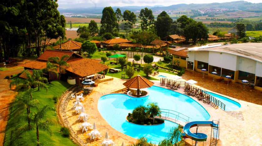 Vista geral da Fazenda Poços de Caldas