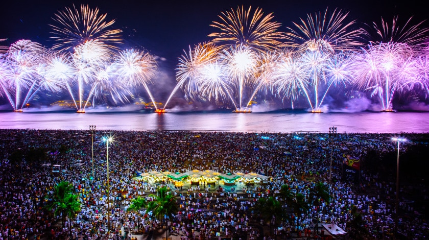 Réveillon de Copacabana, perfeito para viajar em dezembro