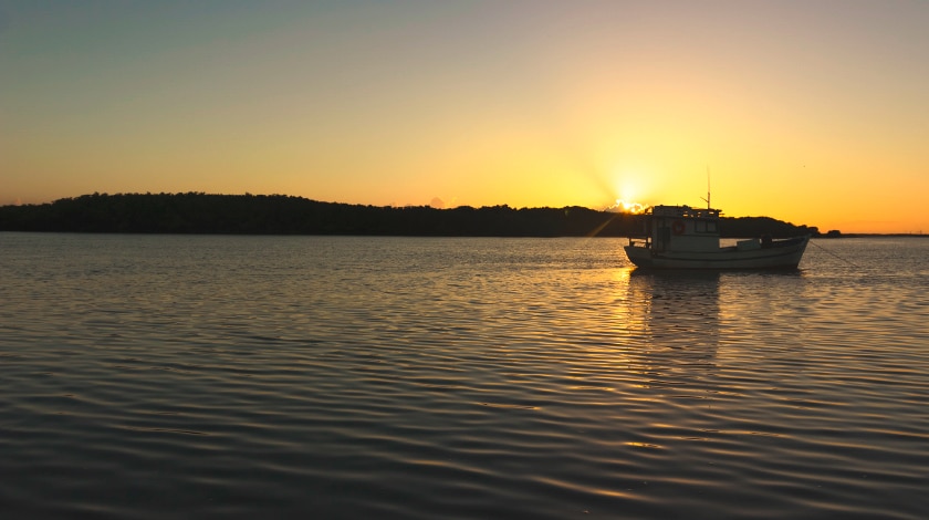 Pôr do sol em São Miguel do Gostoso, no Rio Grande do Norte