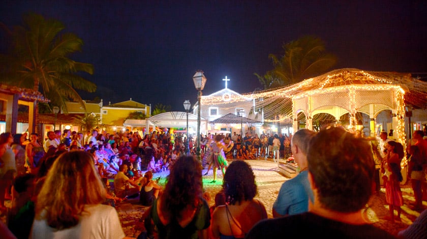 Show de dança na Vila Nova da Praia