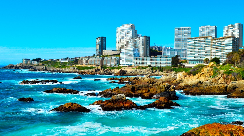 Playa Reñaca,em Viña del Mar