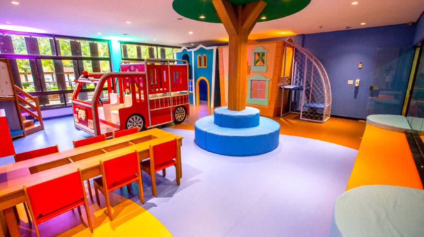 Kids Acqua Club, com recreação para crianças no Blue Tree Thermas