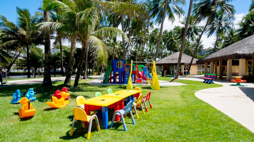 Clube infantil do Jatiúca Resort, um dos resorts para viajar com bebês