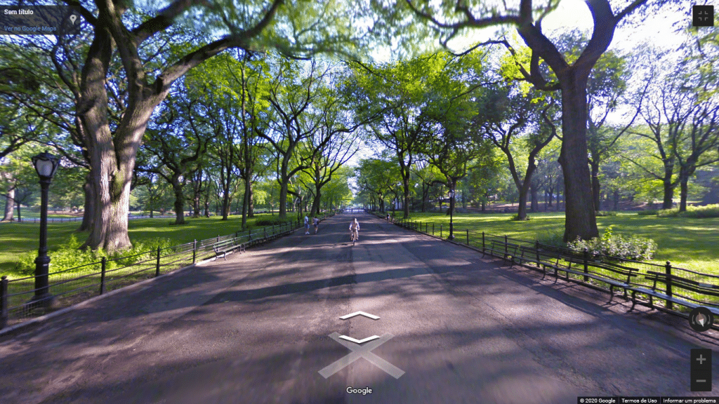 Street View do Central Park, em Nova York
