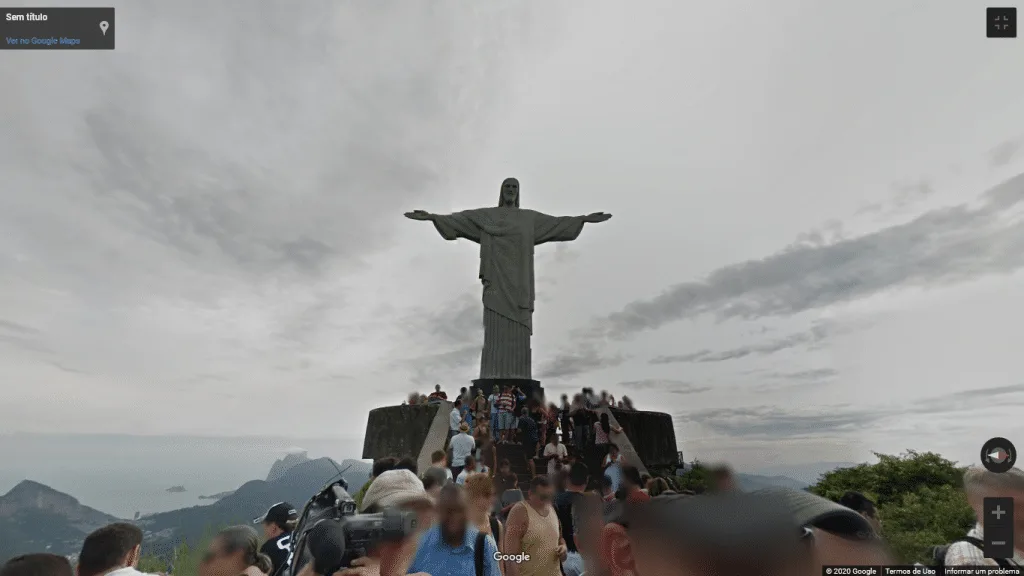 Street View do Cristo Redentor, no Rio de Janeiro