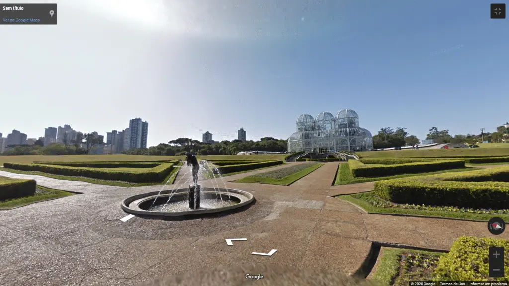 Street View do Jardim Botânico de Curitiba