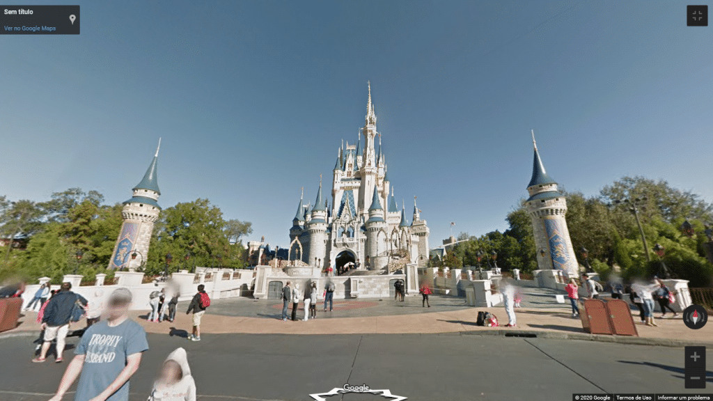 Street View do Magic Kingdom, na Flórida
