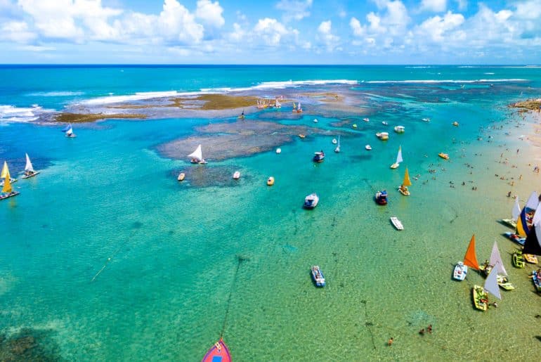 O que fazer em Porto de Galinhas: praias, passeios, dicas e hotéis imagem de praia de porto de galinhas