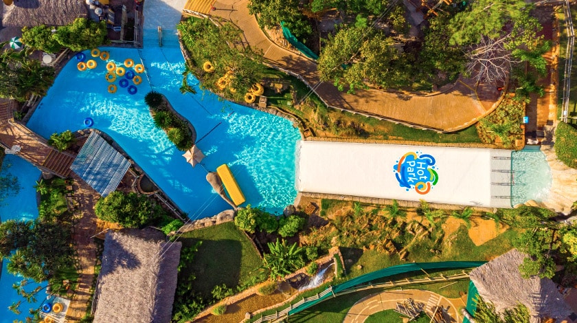 Vista aérea do Hot Park Rio Quente - parques aquáticos mais visitados do mundo