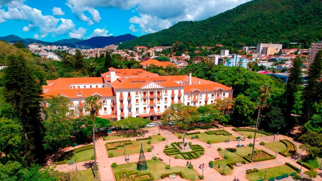 Praça Pedro Sanches em Poços de Caldas, MG.