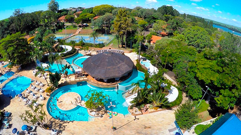 Vista aérea do Hotel Fazenda Barra Bonita 