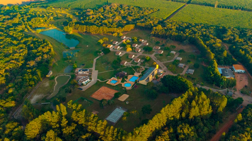 Vista aérea do Hotel Fazenda Vale das Águas