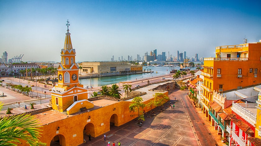 Cartagena e San Andrés, na Colômbia