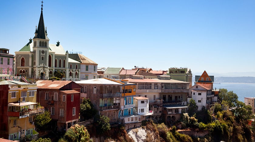 Valparaíso, cidade litorânea do Chile
