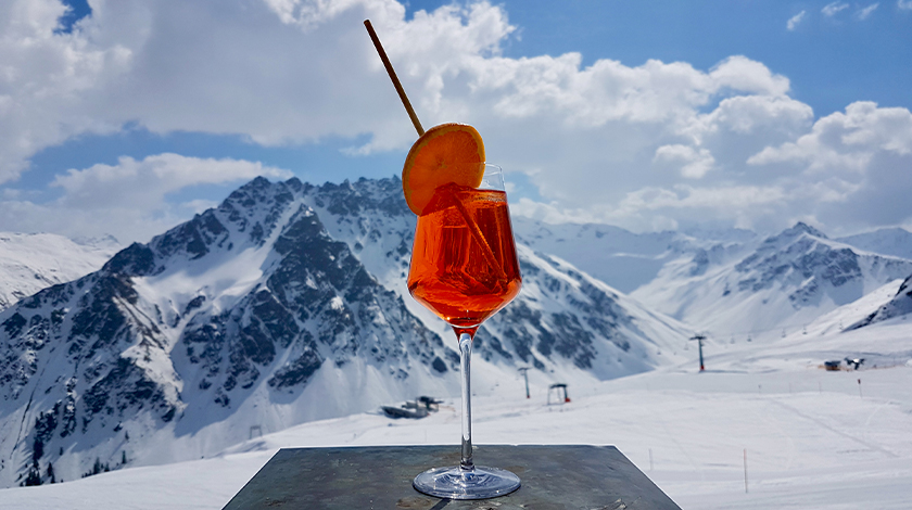 Drink em Val D'Isère.